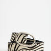 Cinturón animal print de piel - Brenda