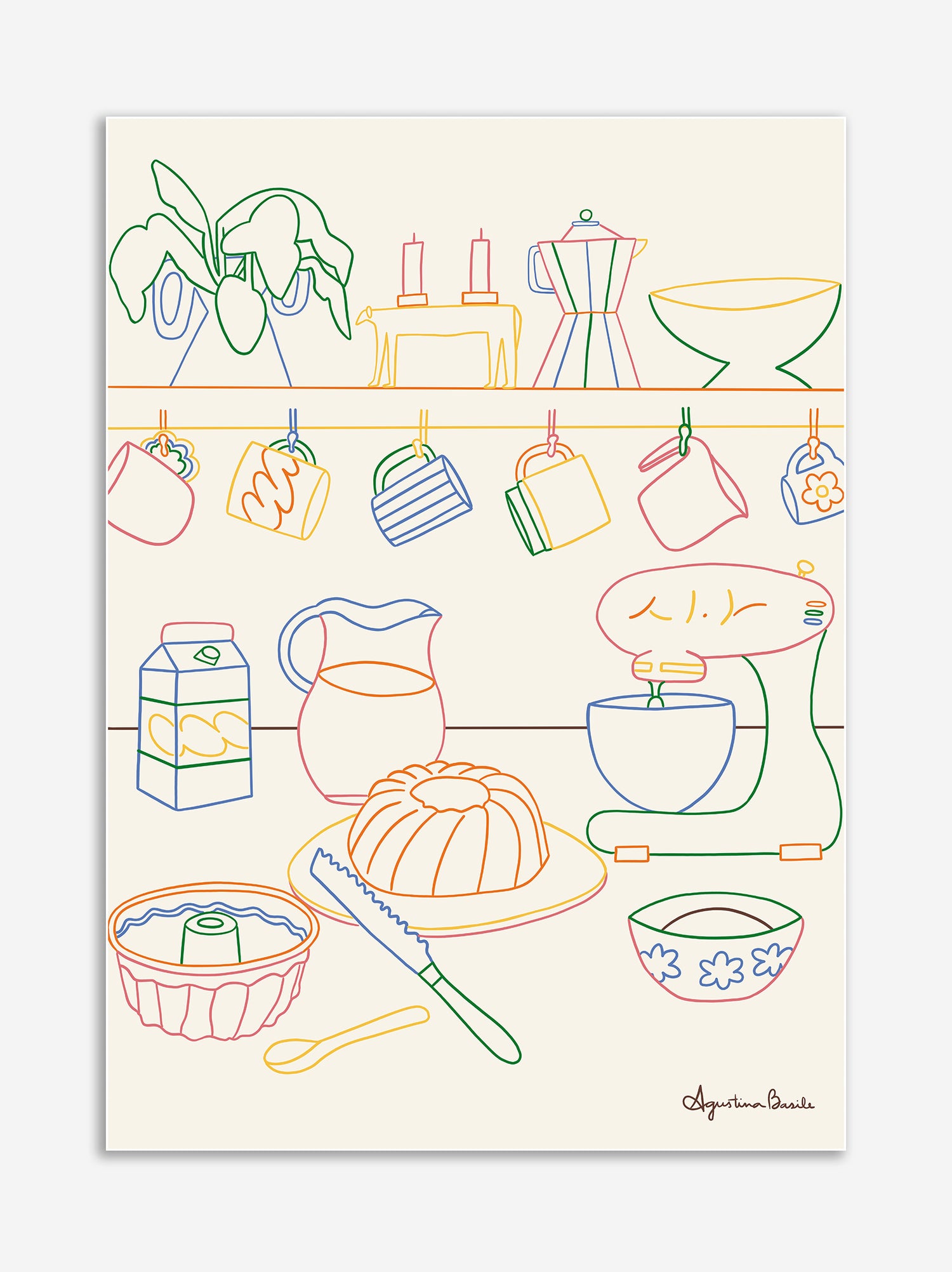 Póster Baking - Agustina Basile x ULK Workshop