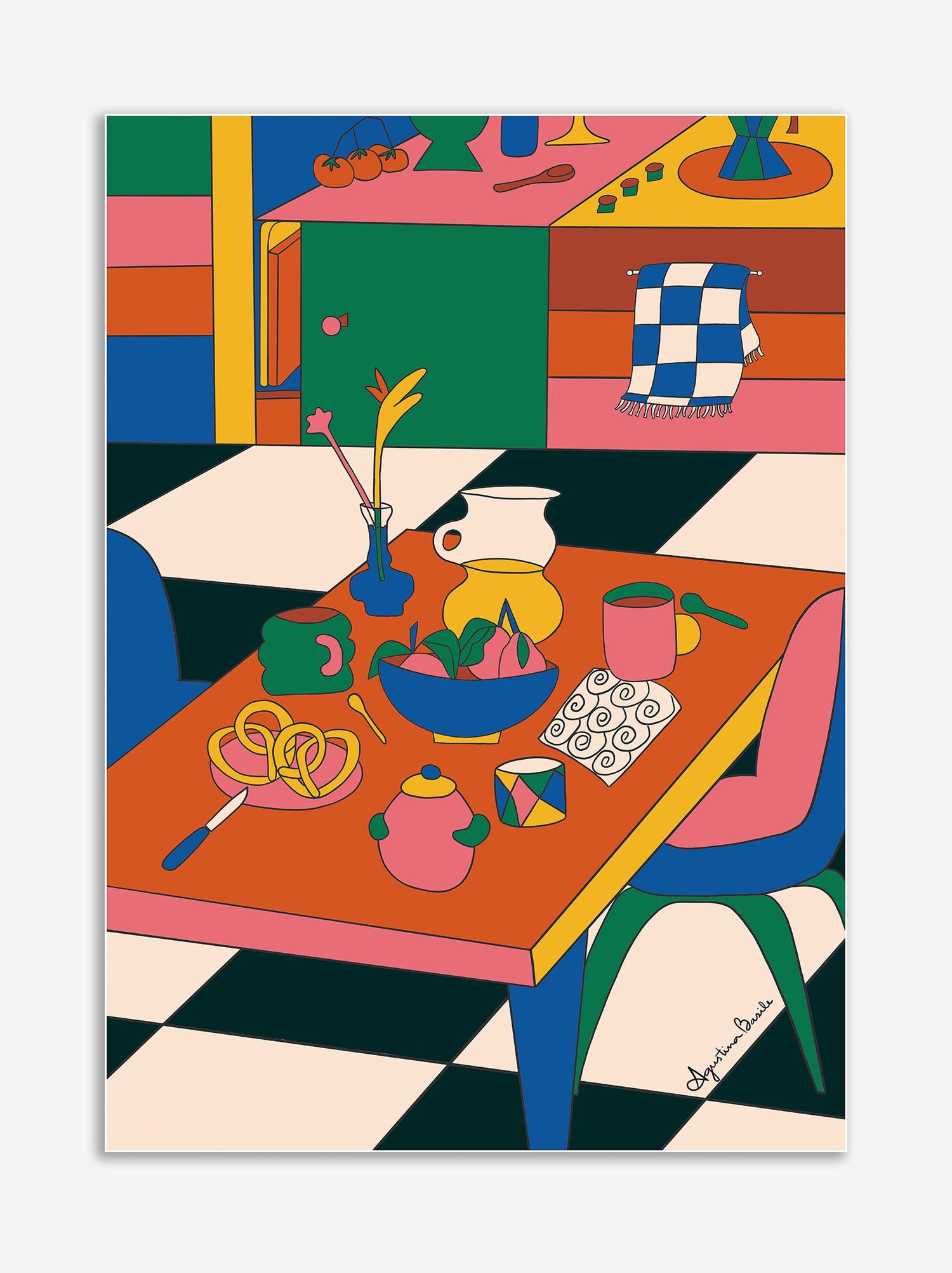 Póster Desayuno - Agustina Basile x ULK Workshop
