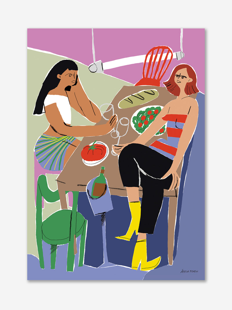 Póster Amigas - África Pitarch x ULK Workshop