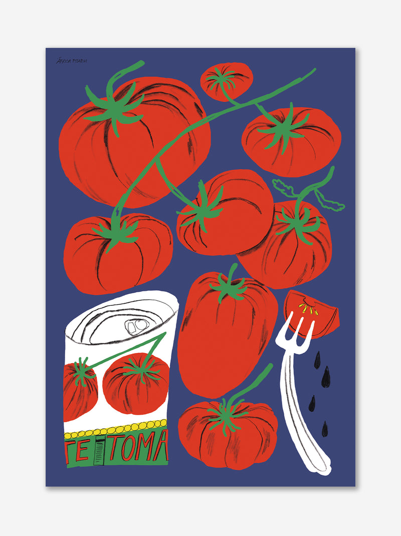 Póster Tomate - África Pitarch x ULK Workshop