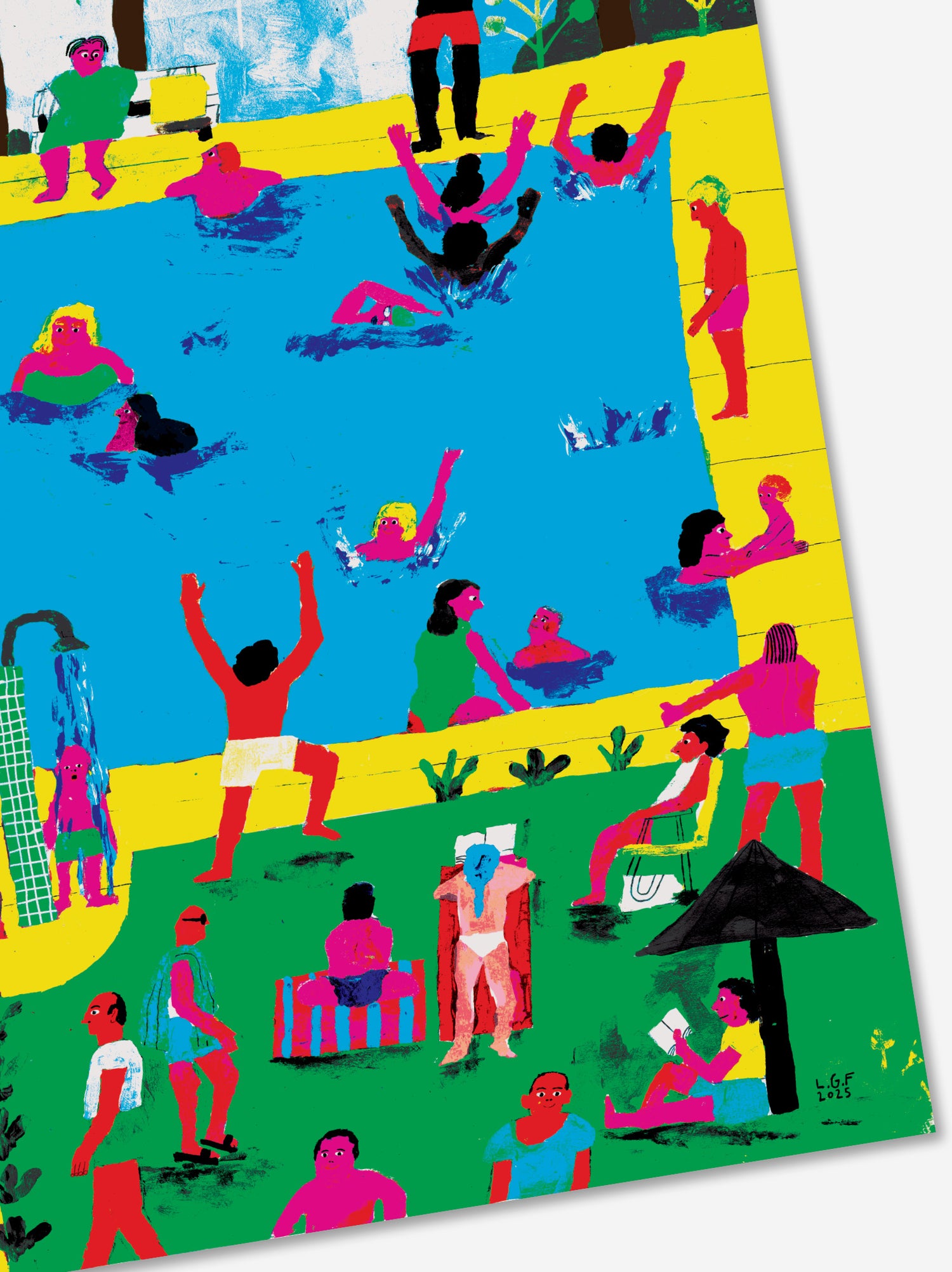 Póster Piscina - Luis Galbis x ULK Workshop