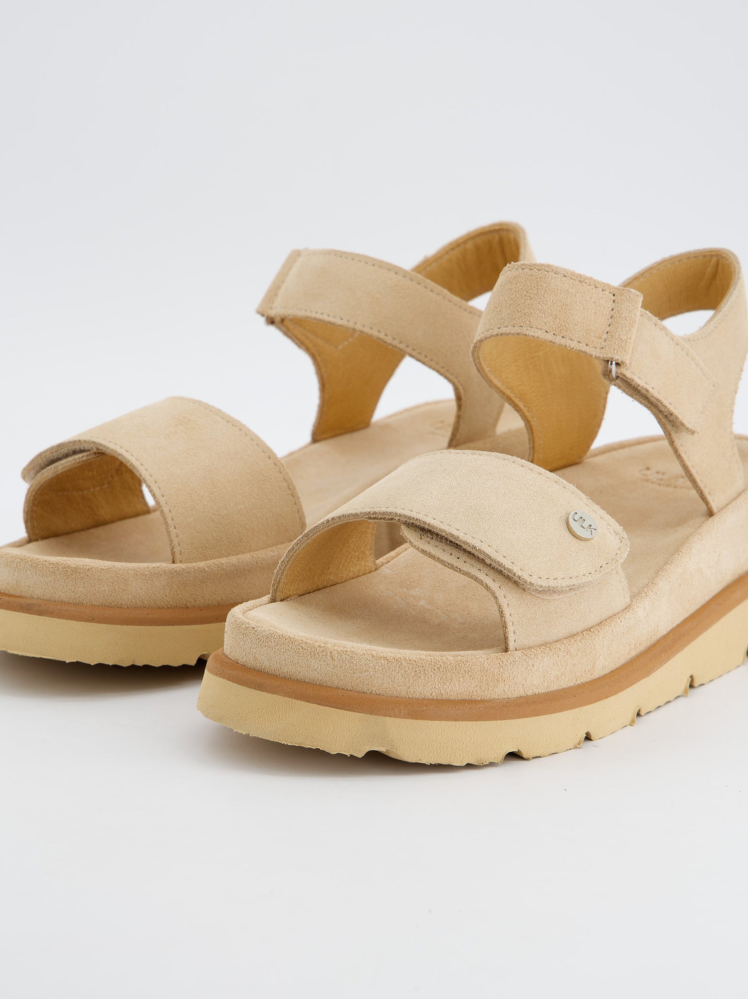 Sandalia de Serraje Beige - Carlota