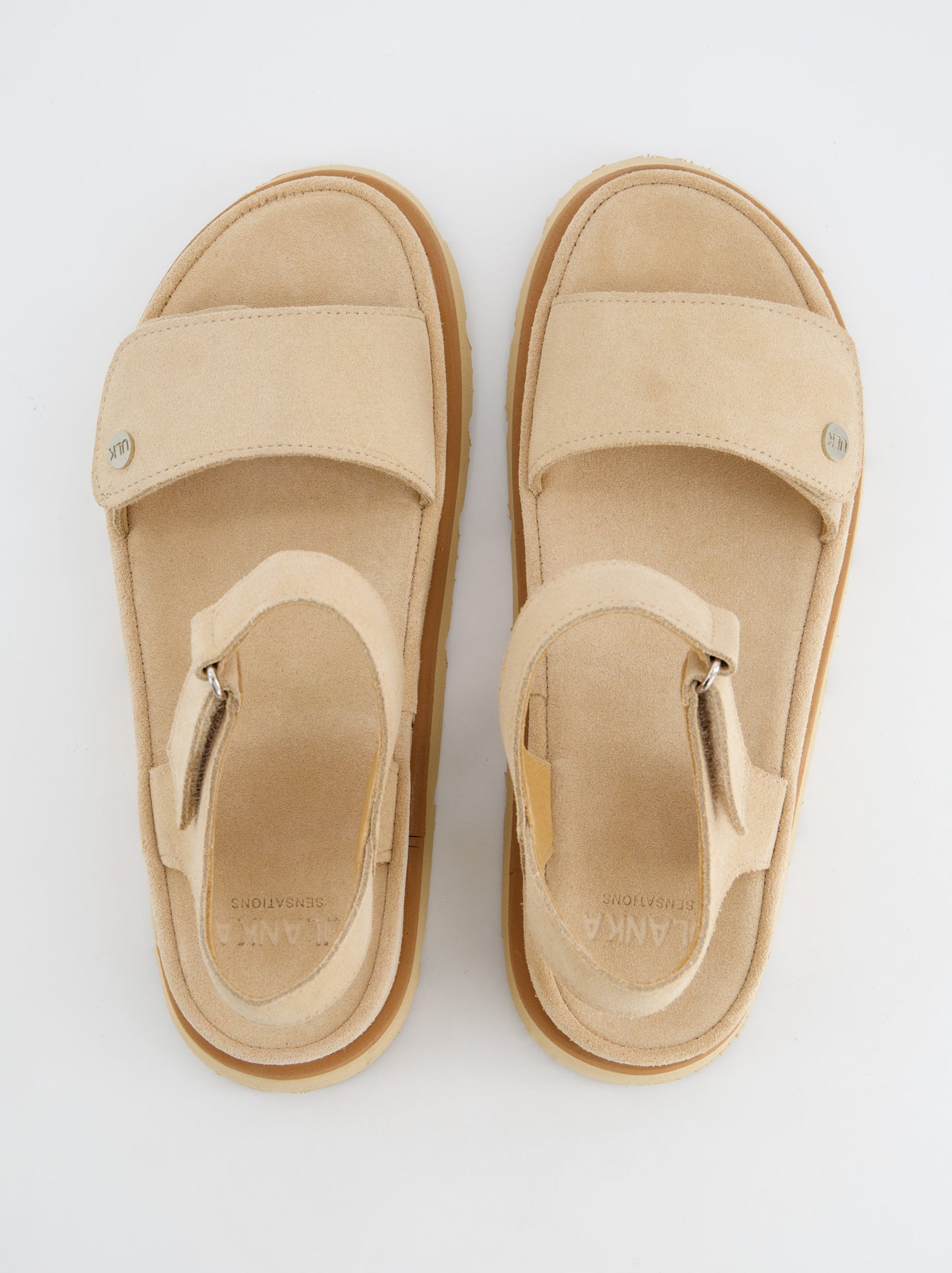 Sandalia de Serraje Beige - Carlota