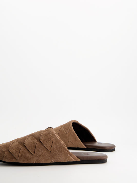Mules de ante trenzado - Fade