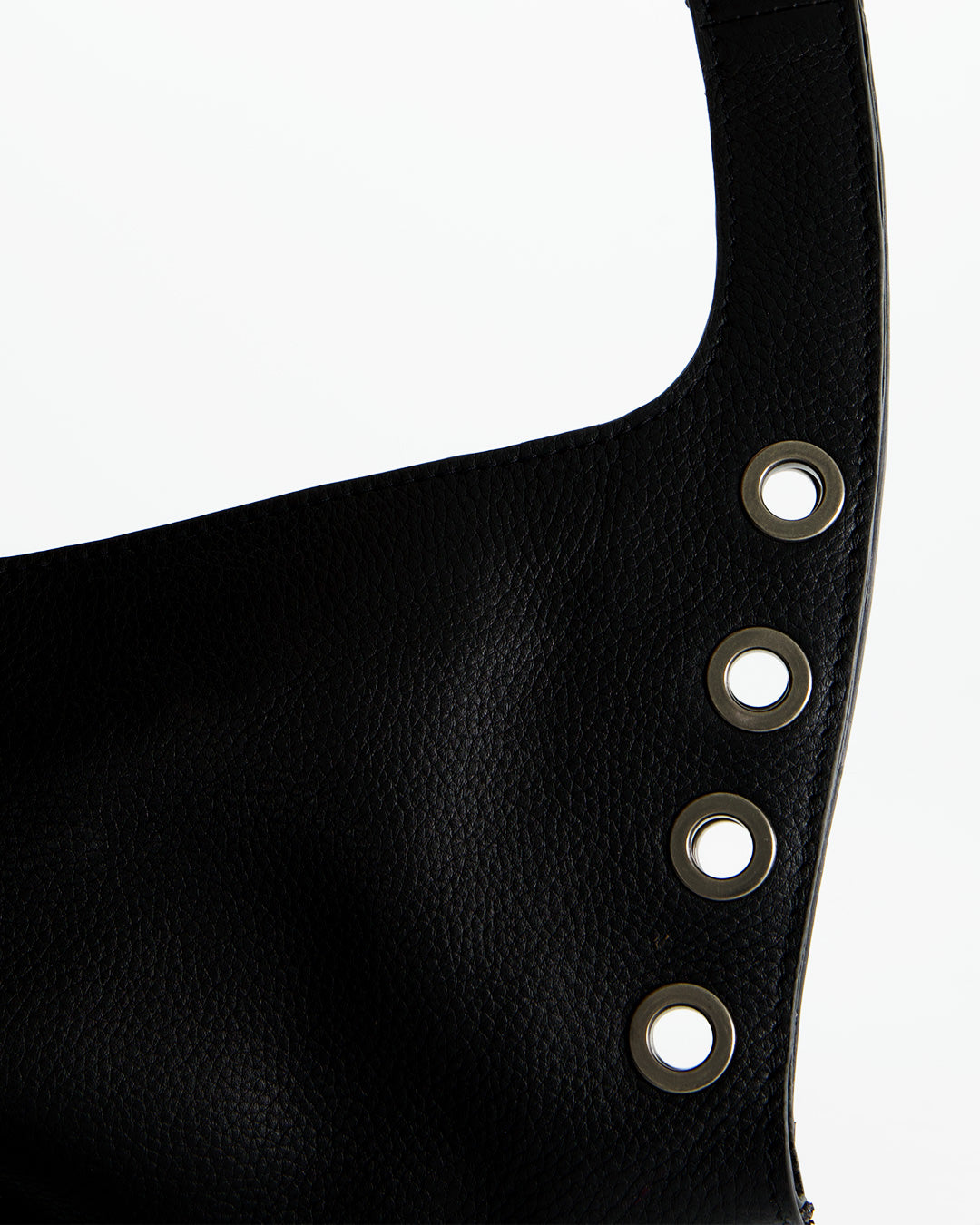 Black leather bag - Mom Joe