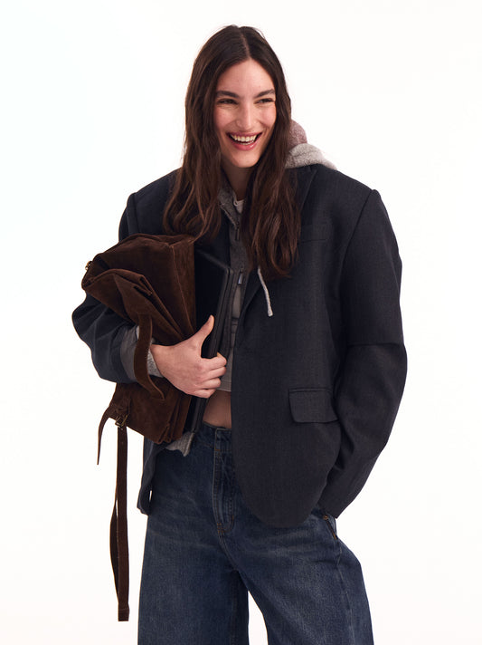 Bolso bandolera convertible de piel - ULK Roseta