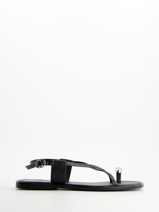 Sandalias de tiras en piel - Ossy