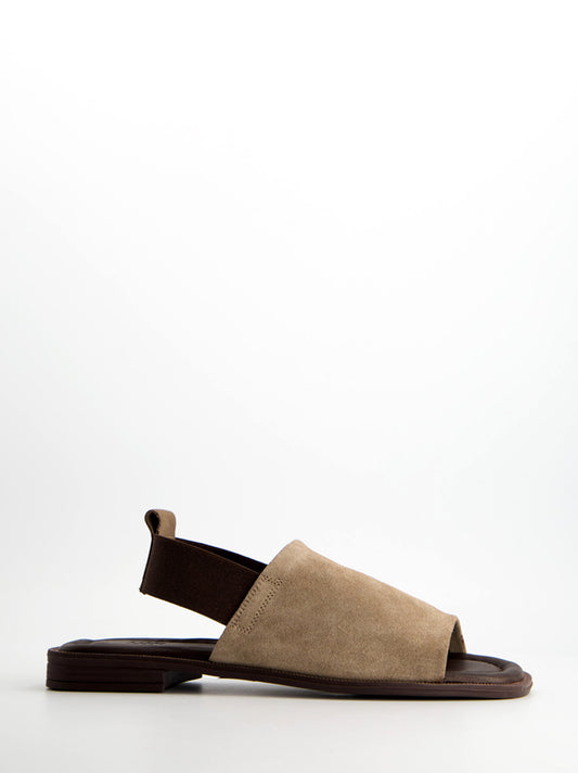 Sandalias de ante con tira elástica - Sandy