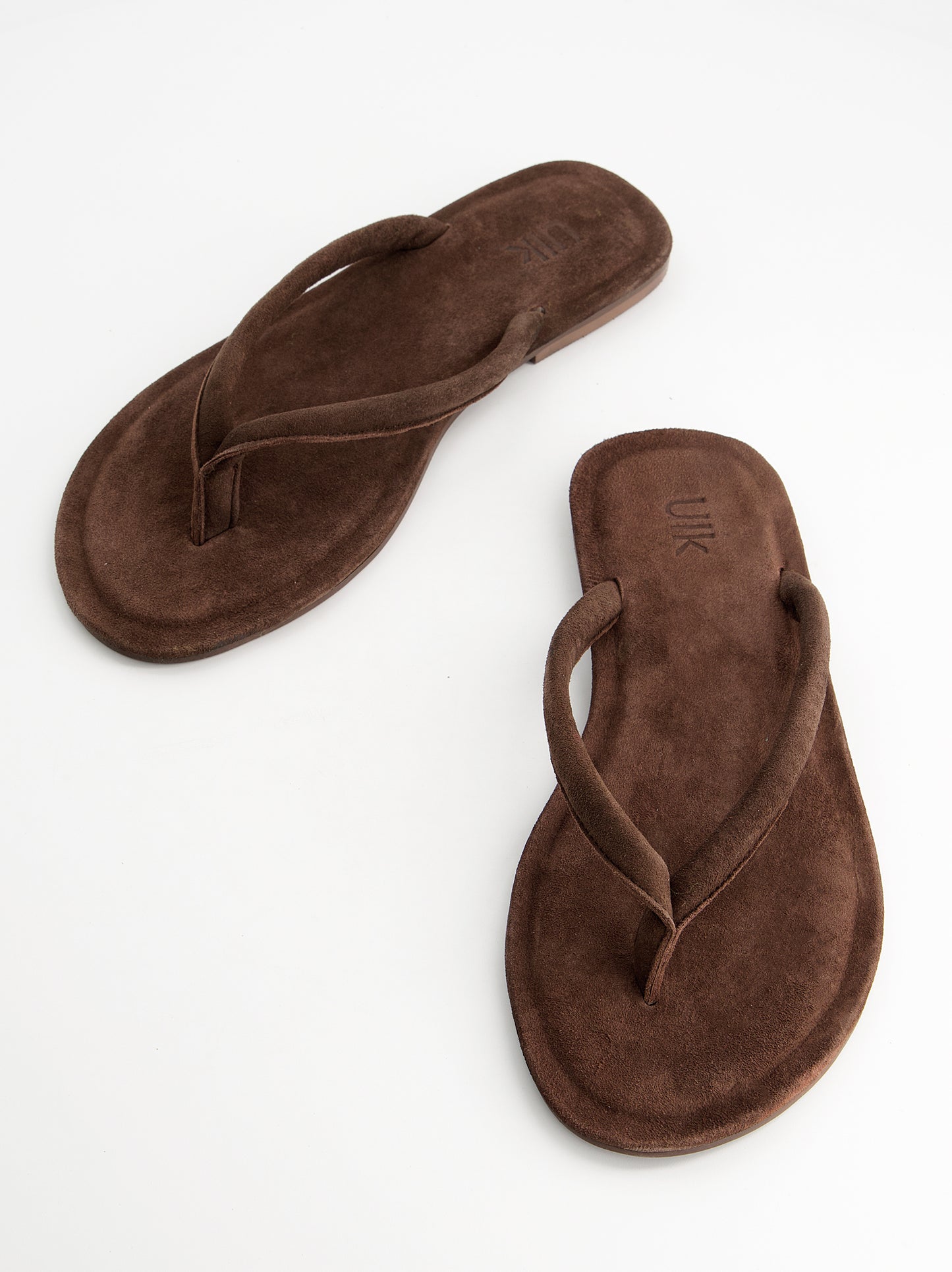 Sandalias de dedo en ante - Nude