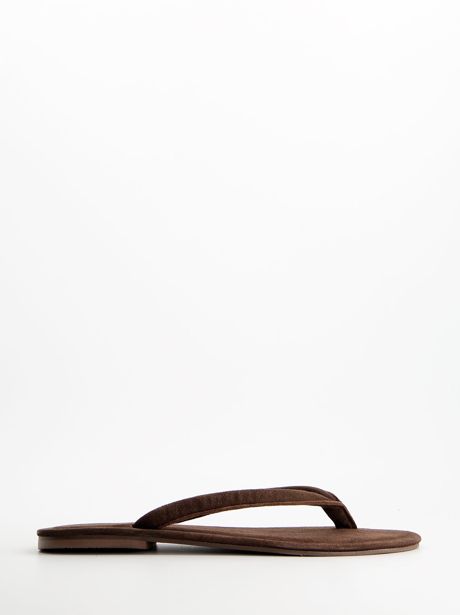 Sandalias de dedo en ante - Nude