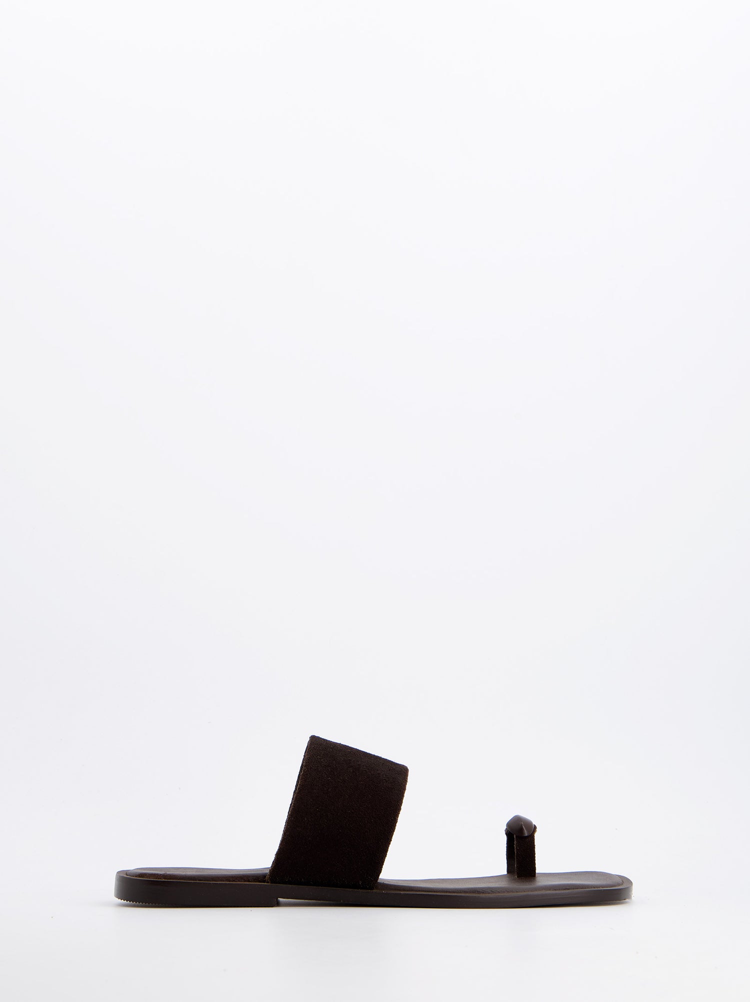 Sandalias planas de piel marrón - Fraser
