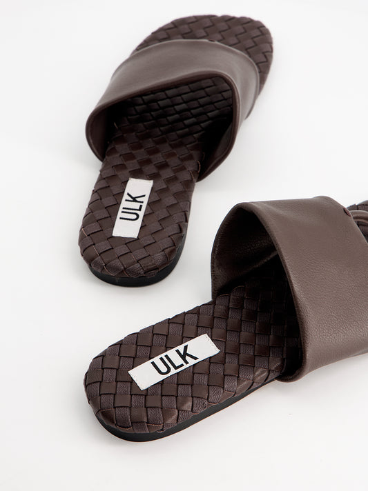 Sandalias de dedo y pala ancha en piel - Oasis