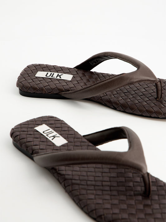 Sandalias de dedo en piel - Cenit