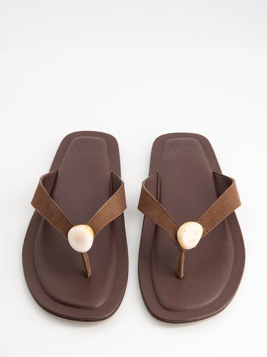 Sandalias de dedo en piel con detalle - Palm