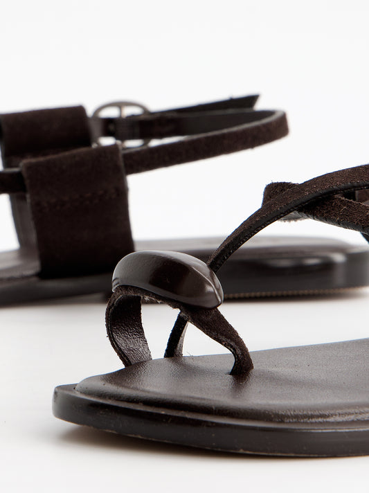 Sandalias planas detalle metálico - Ossy