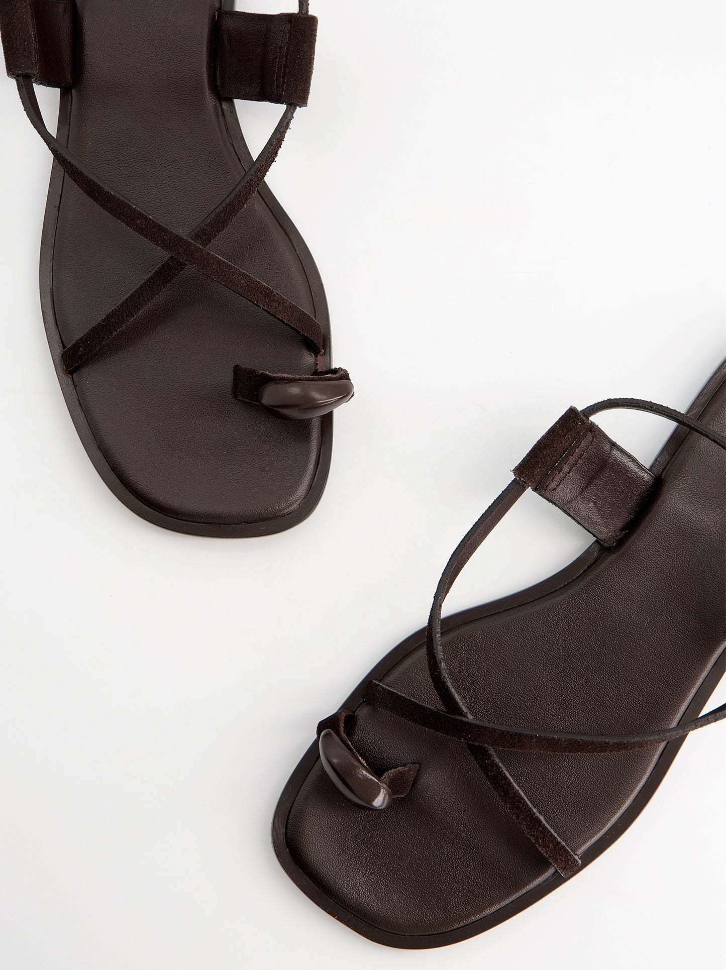 Sandalias de tiras en piel - Ossy