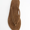 Sandalias de dedo en ante - Nude