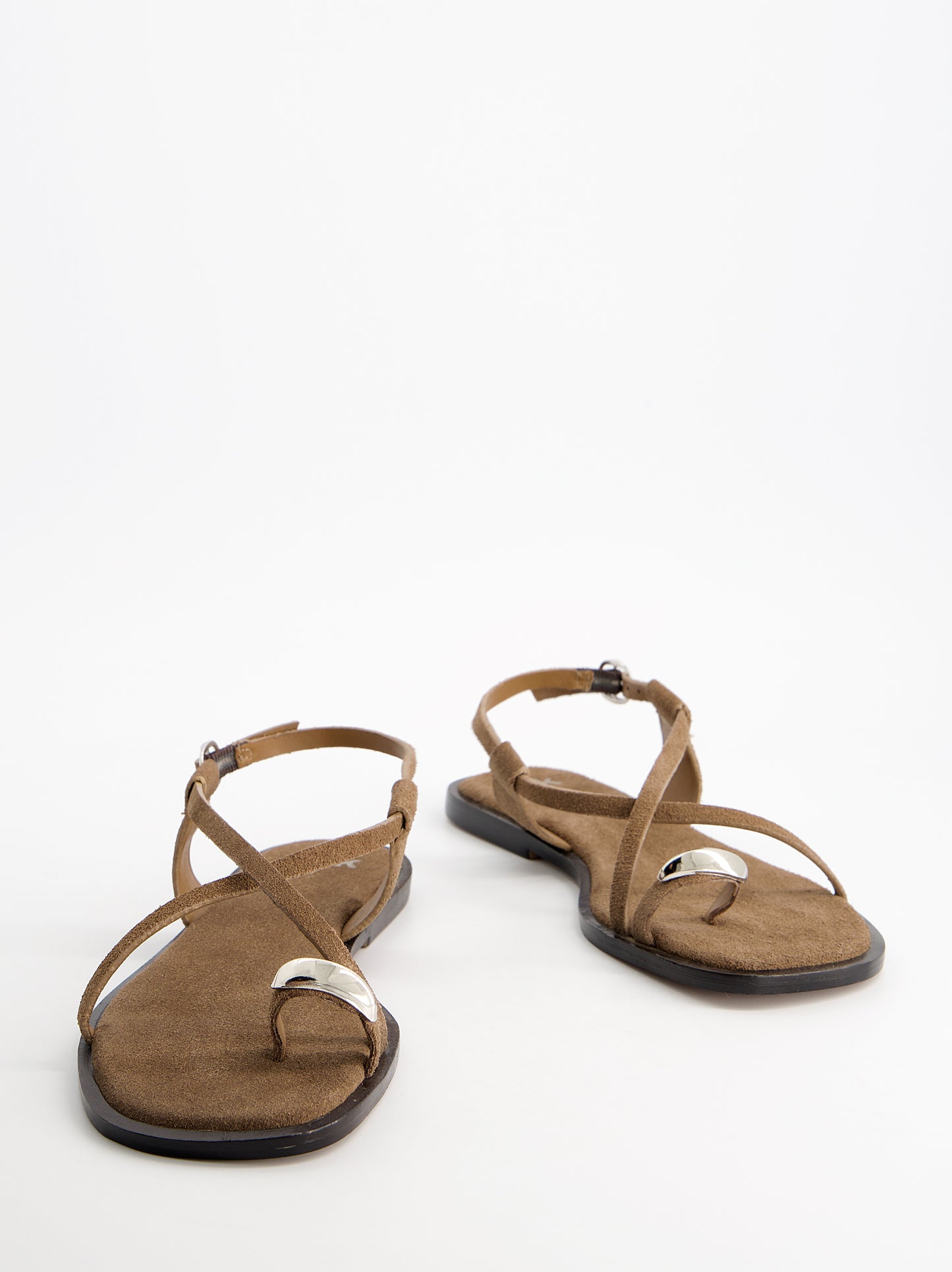 Suede strappy sandals - Ossy