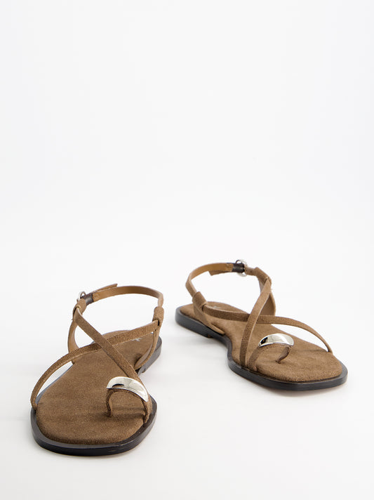 Sandalias de tiras en ante - Ossy