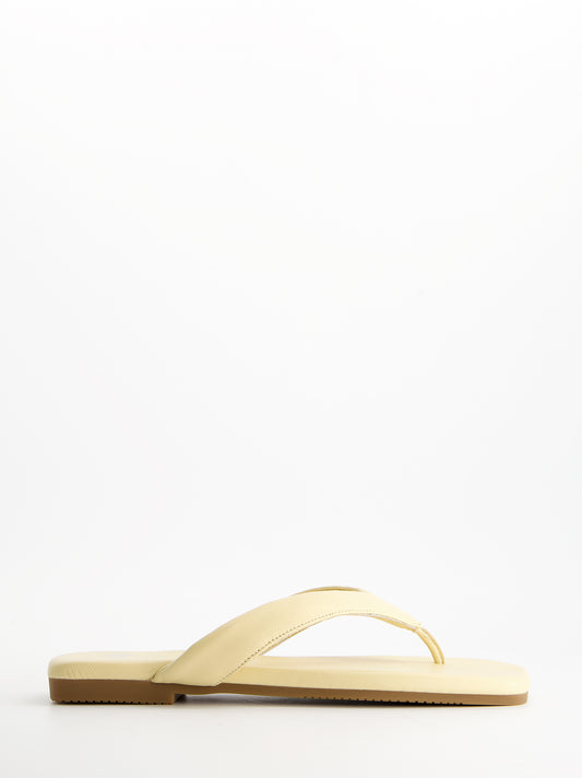 Sandalias cuadradas de dedo en piel - Zaya