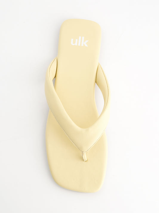 Sandalias cuadradas de dedo en piel - Zaya