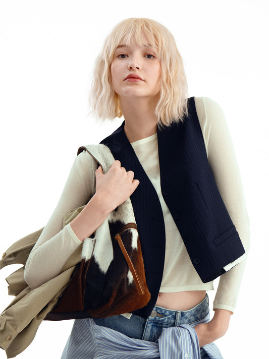 Pinstripe Vest - ULK Olivia