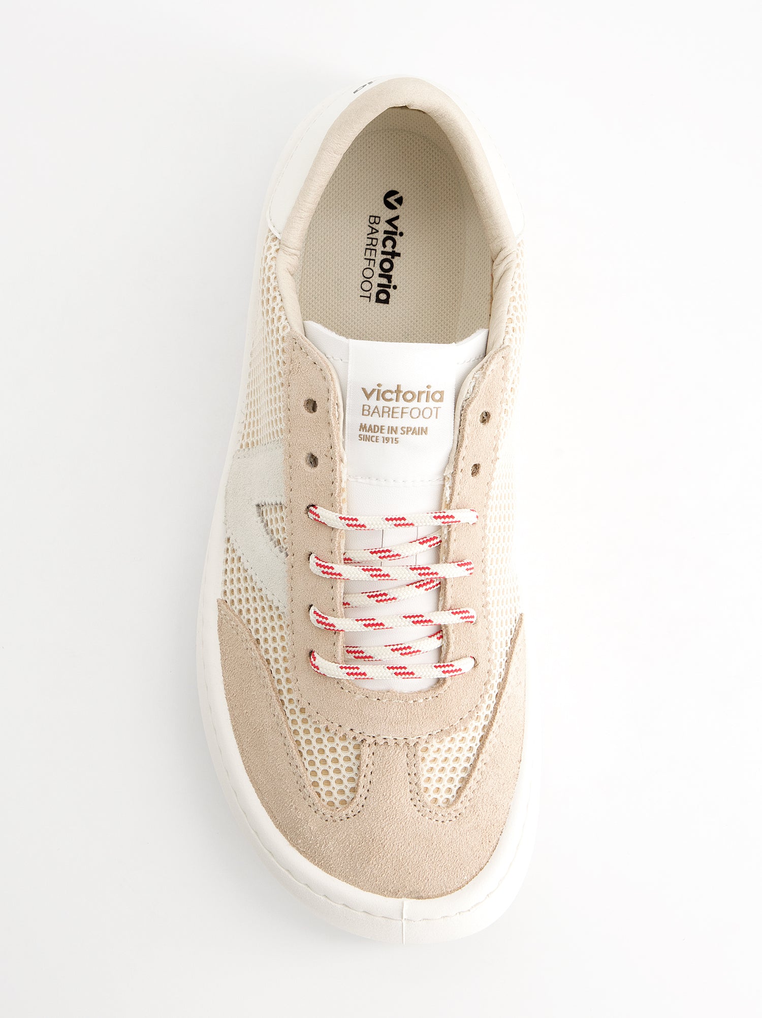 Victoria Olmo Barefoot Suede and Mesh Sneakers