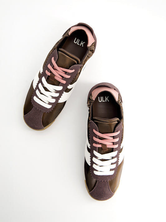 Zapatillas ante y nylon detalle fruncido - Barten