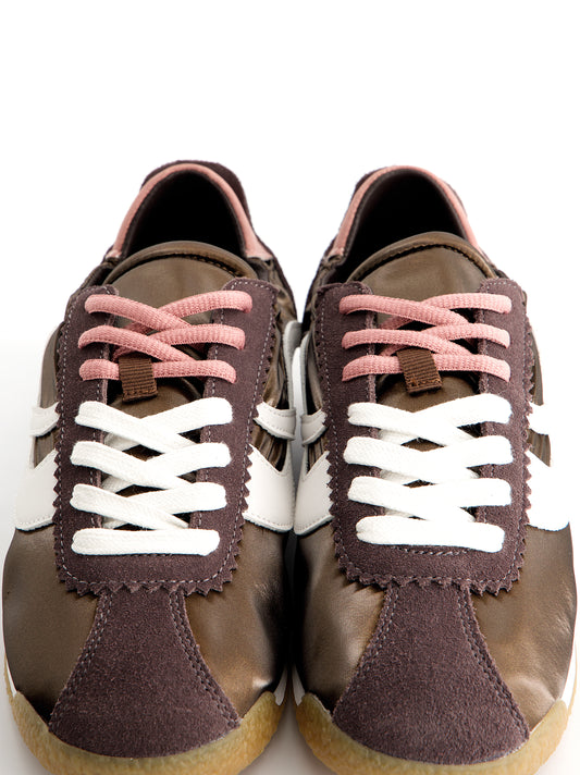 Zapatillas ante y nylon detalle fruncido - Barten