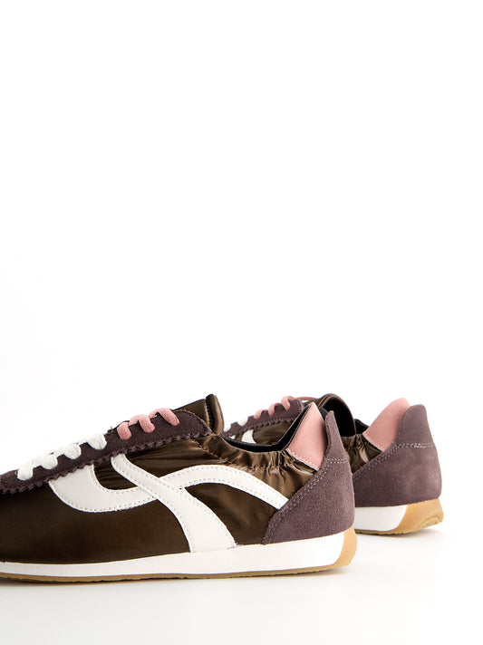 Zapatillas ante y nylon detalle fruncido - Barten