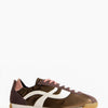 Suede and nylon trainers with gathered detail - Barten