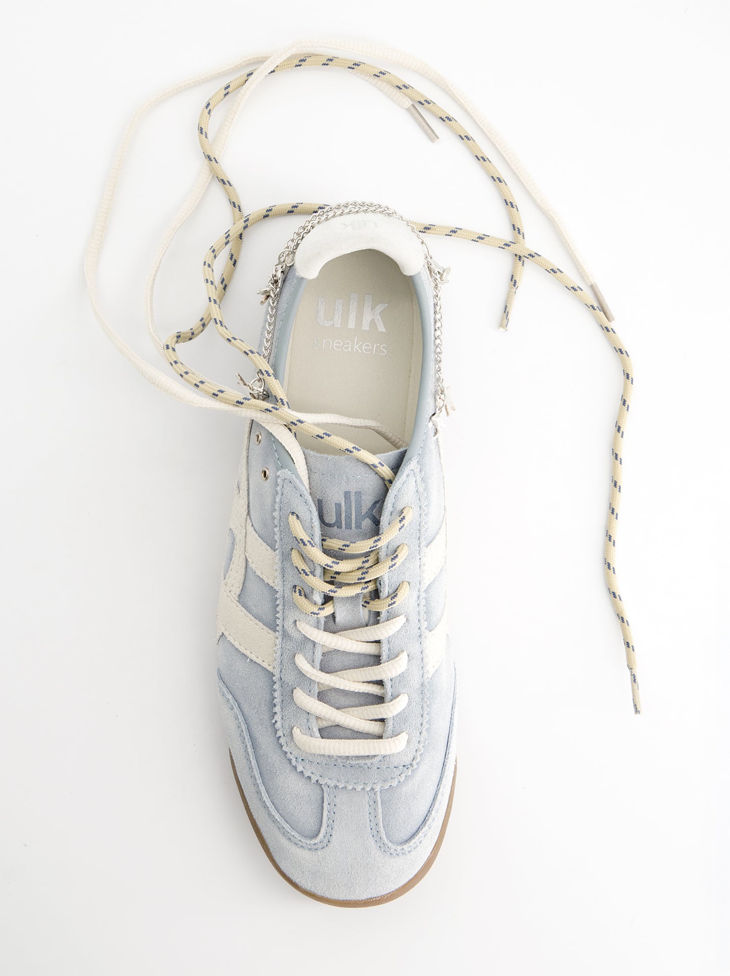 Vintage suede sneakers with charms - Onyx