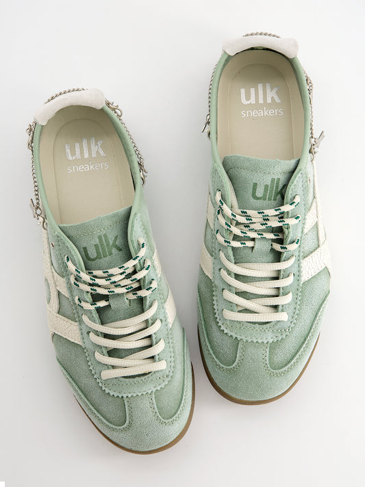 Zapatillas de ante vintage con charms Onix