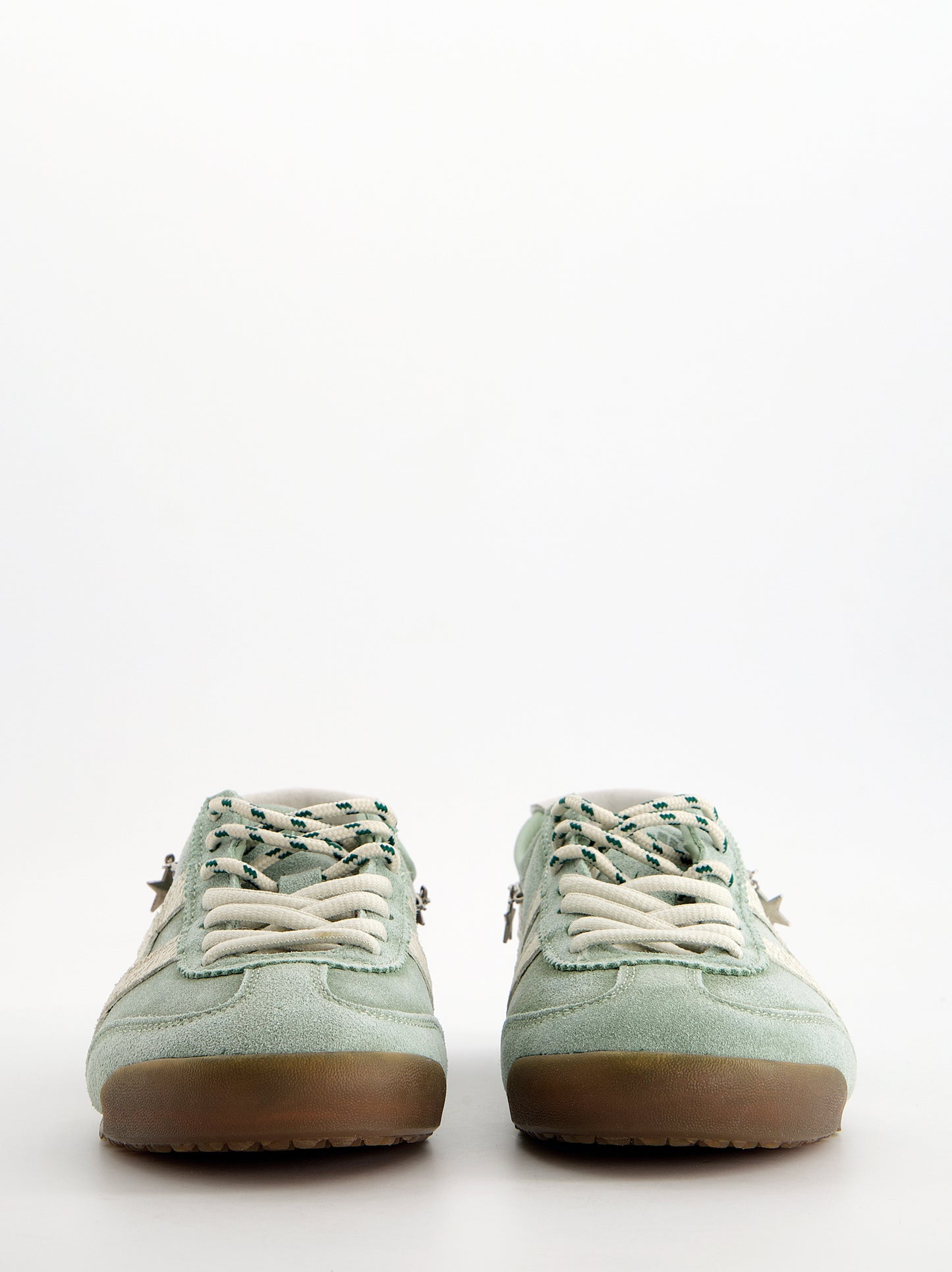 Zapatillas turquesa de ante vintage con charms - Onix