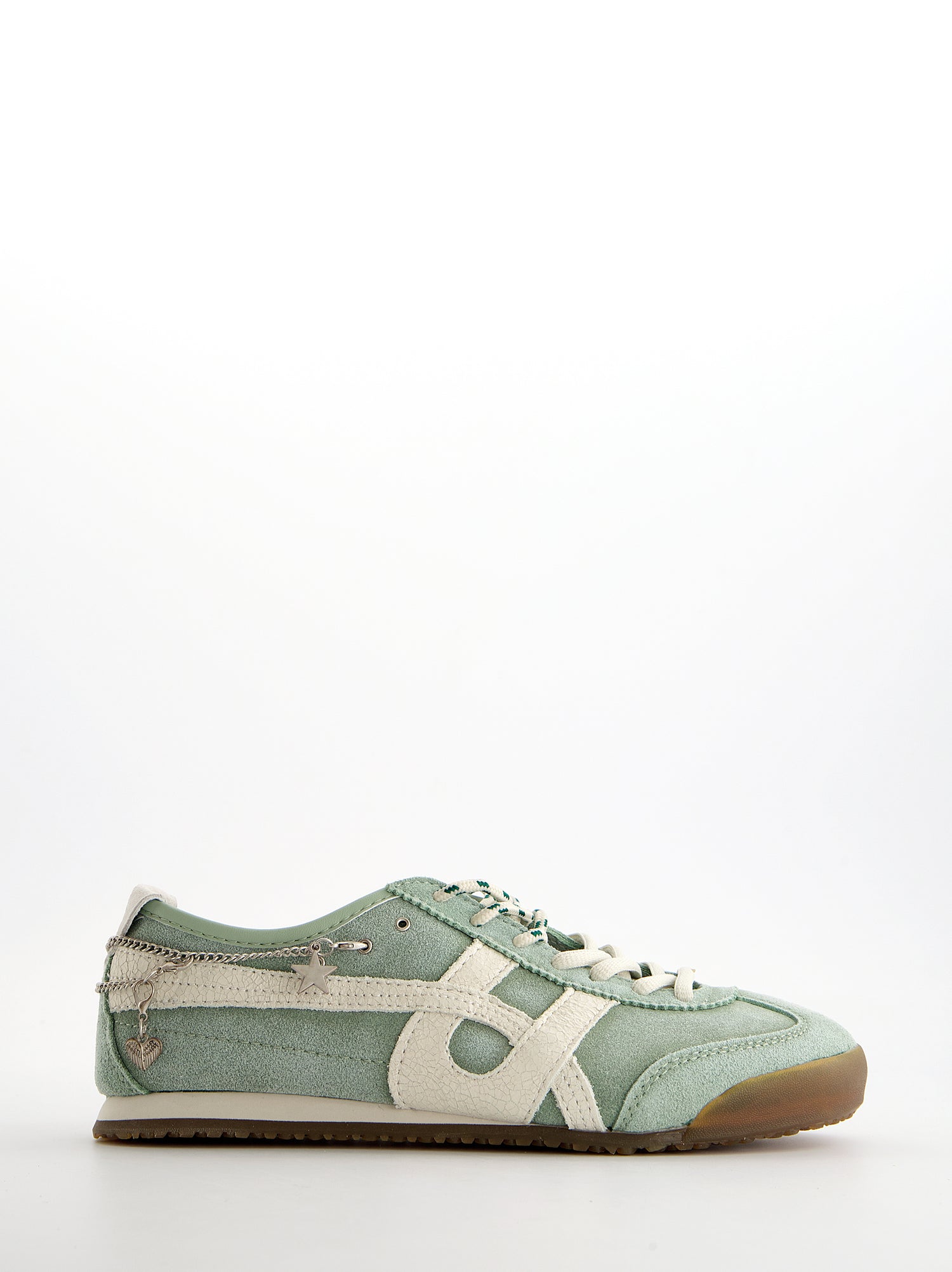 Zapatillas turquesa de ante vintage con charms - Onix