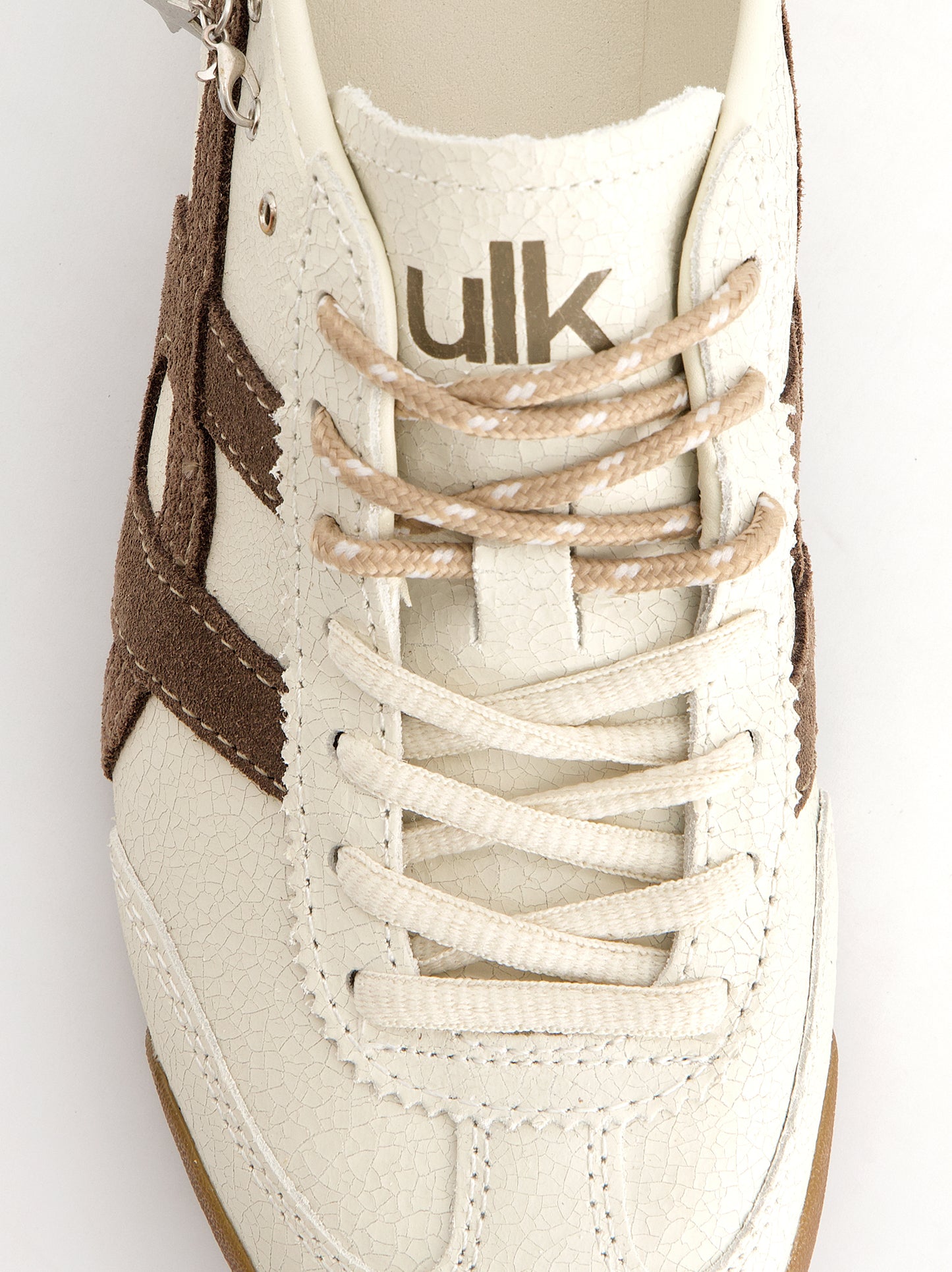 Zapatillas de piel efecto craquelado - Onix