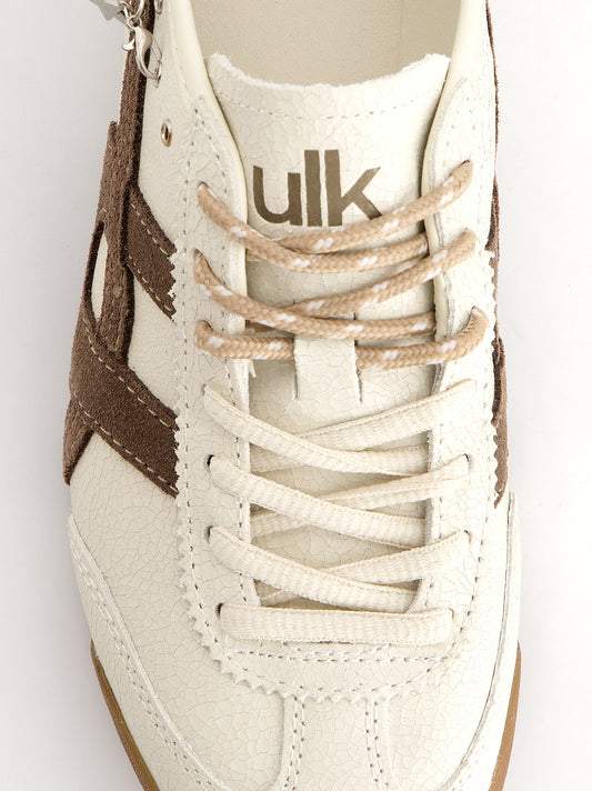 Zapatillas de piel efecto craquelado - Onix