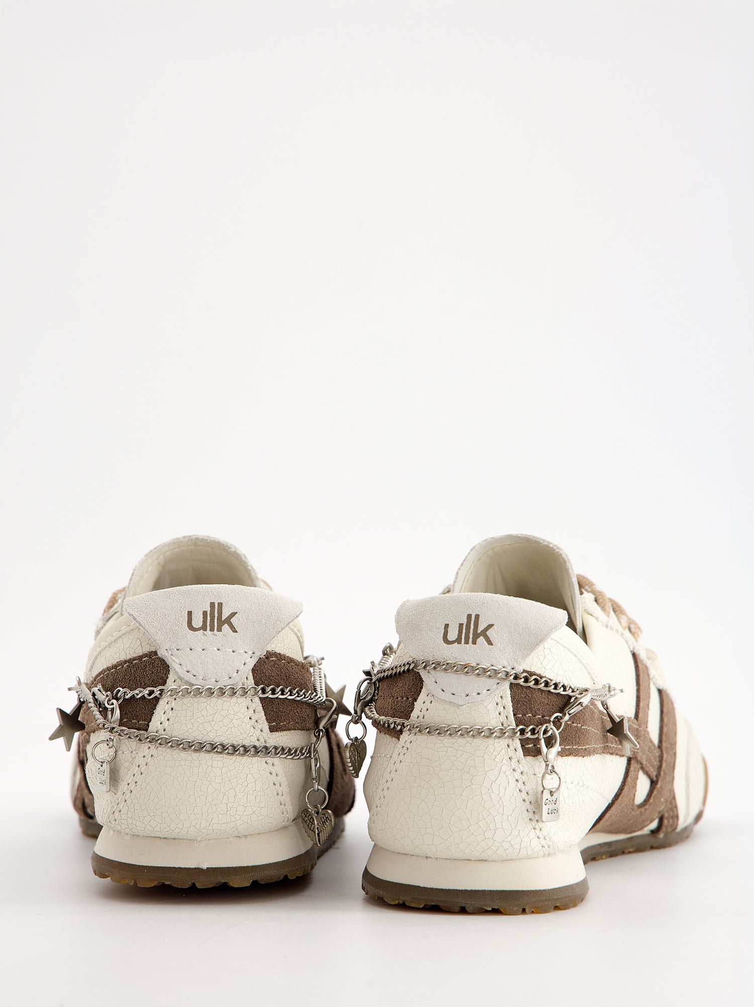 Zapatillas blancas de piel efecto craquelado - Onix