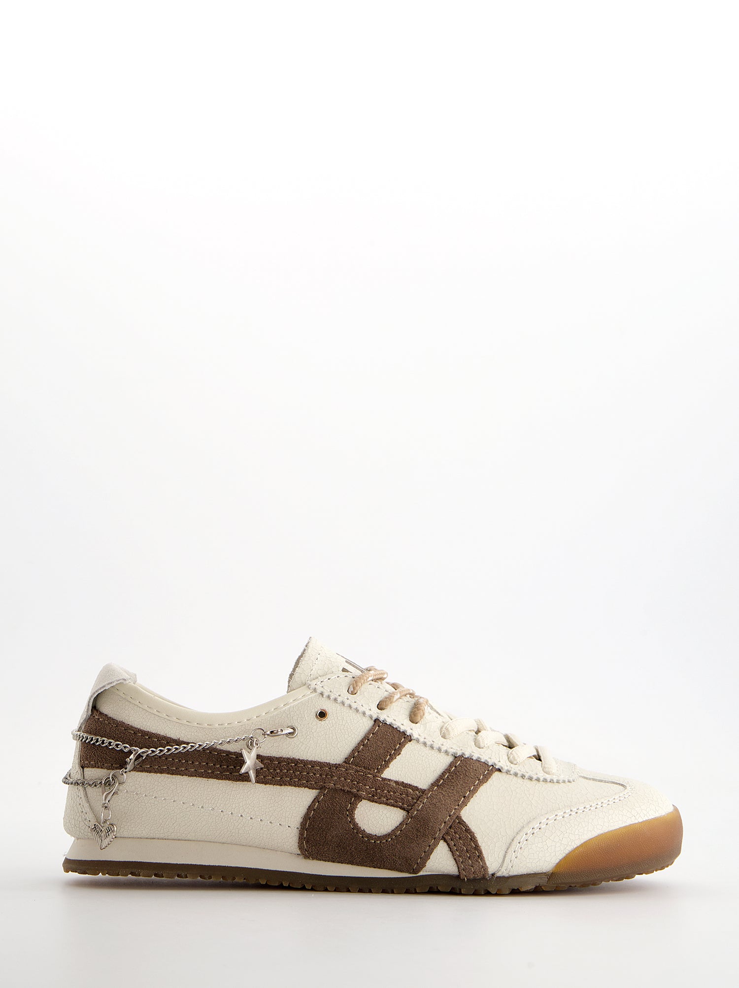 Zapatillas blancas de piel efecto craquelado - Onix