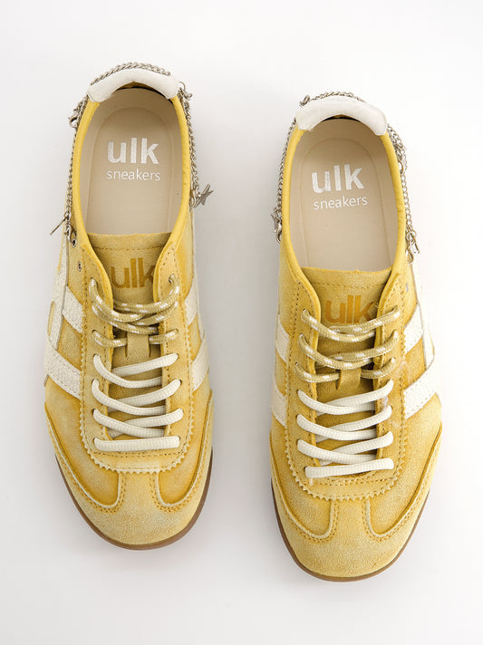 Zapatillas de ante vintage con charms - Onix