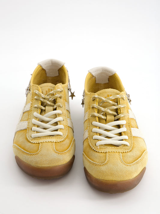 Zapatillas de ante vintage con charms - Onix
