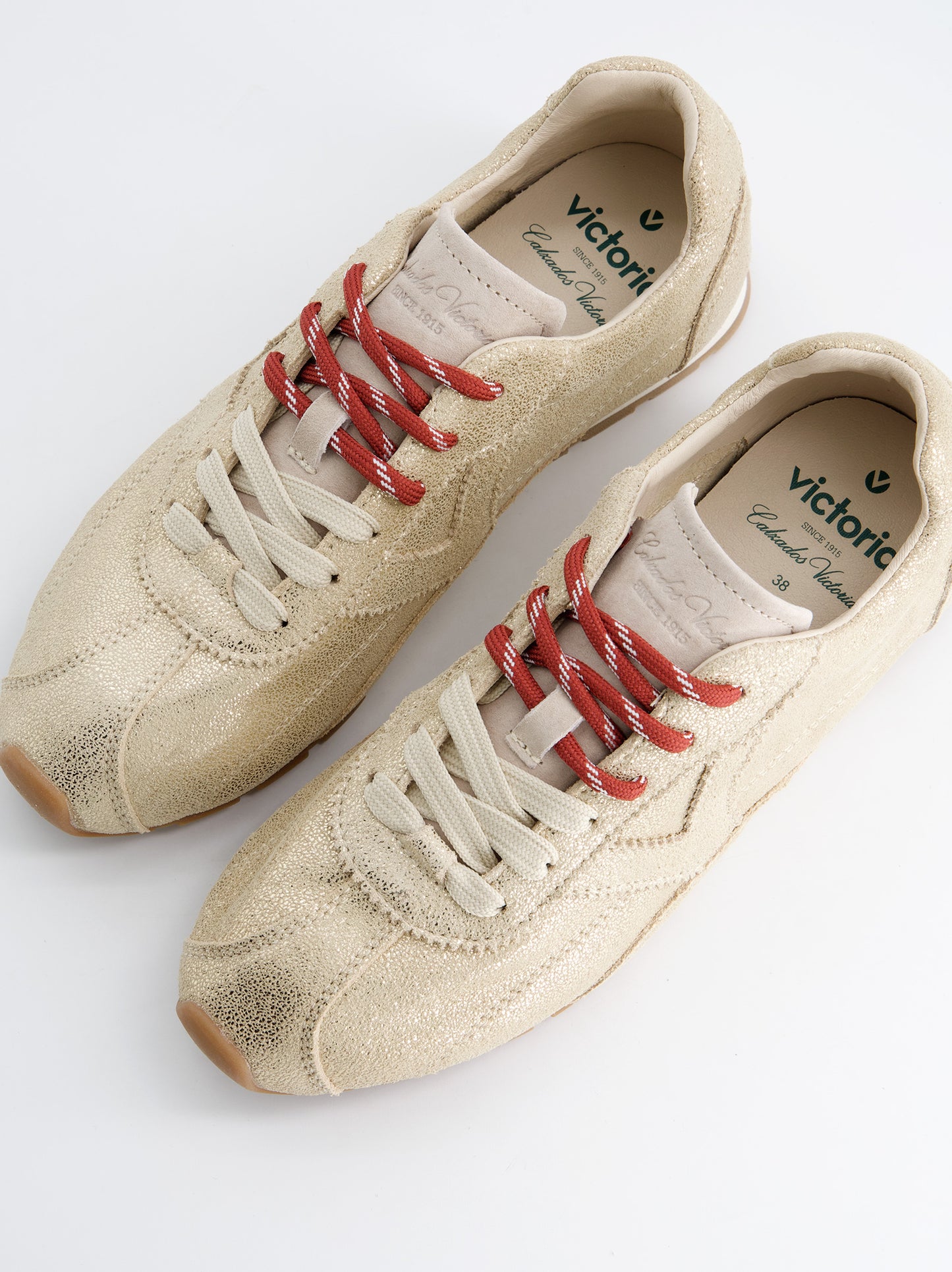 Zapatillas Victoria Metalizadas Oro