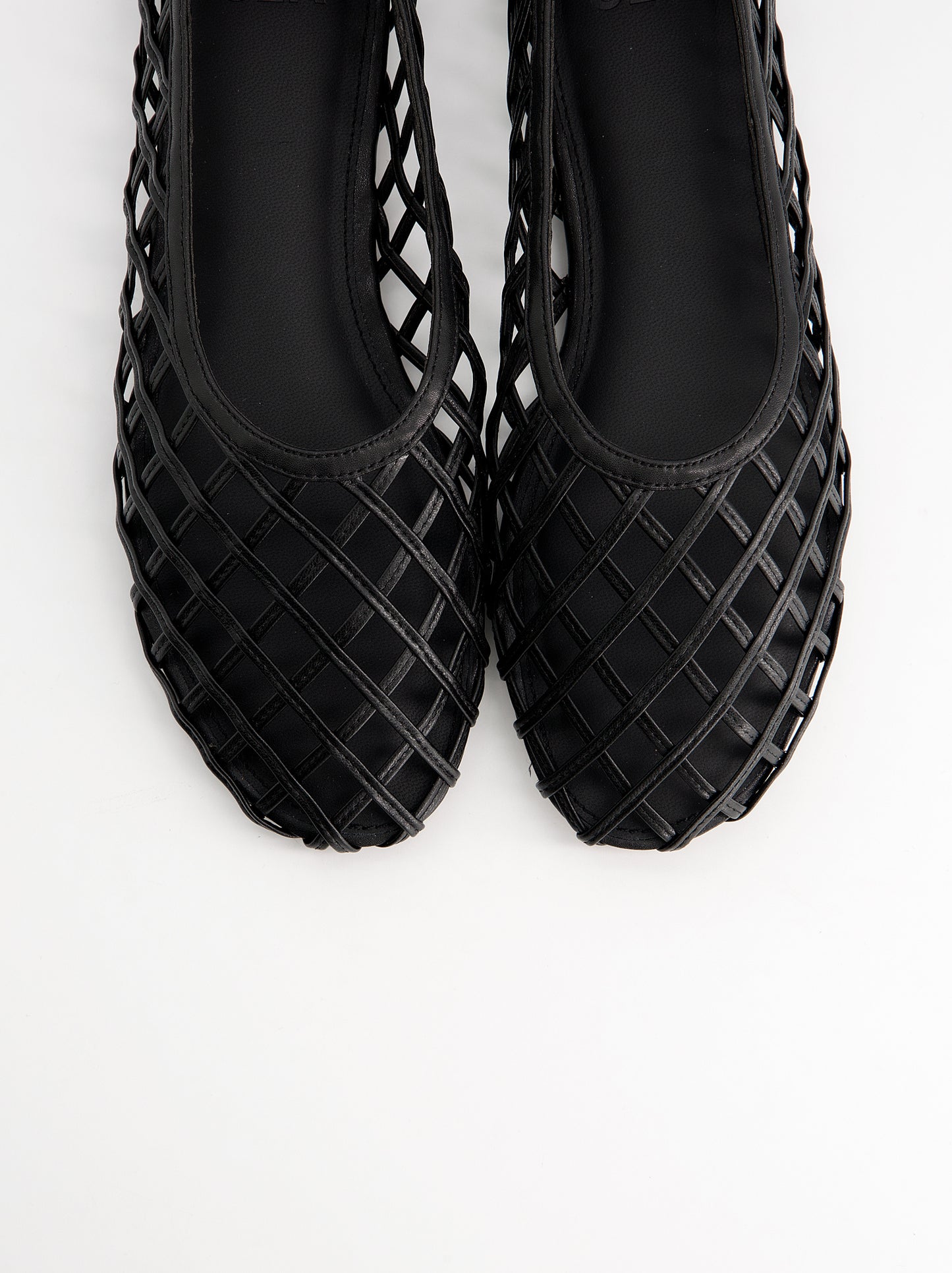 Bailarinas de rejilla efecto piel - Grava