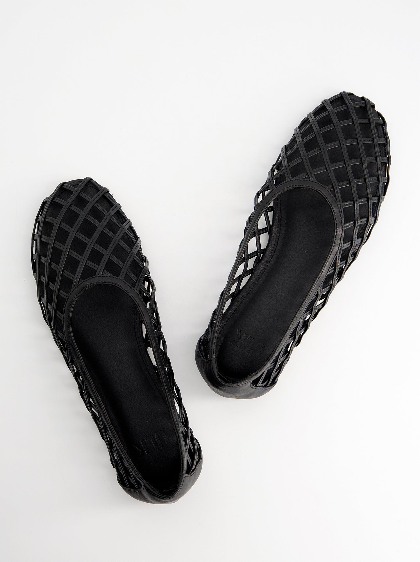 Bailarinas de rejilla efecto piel - Grava