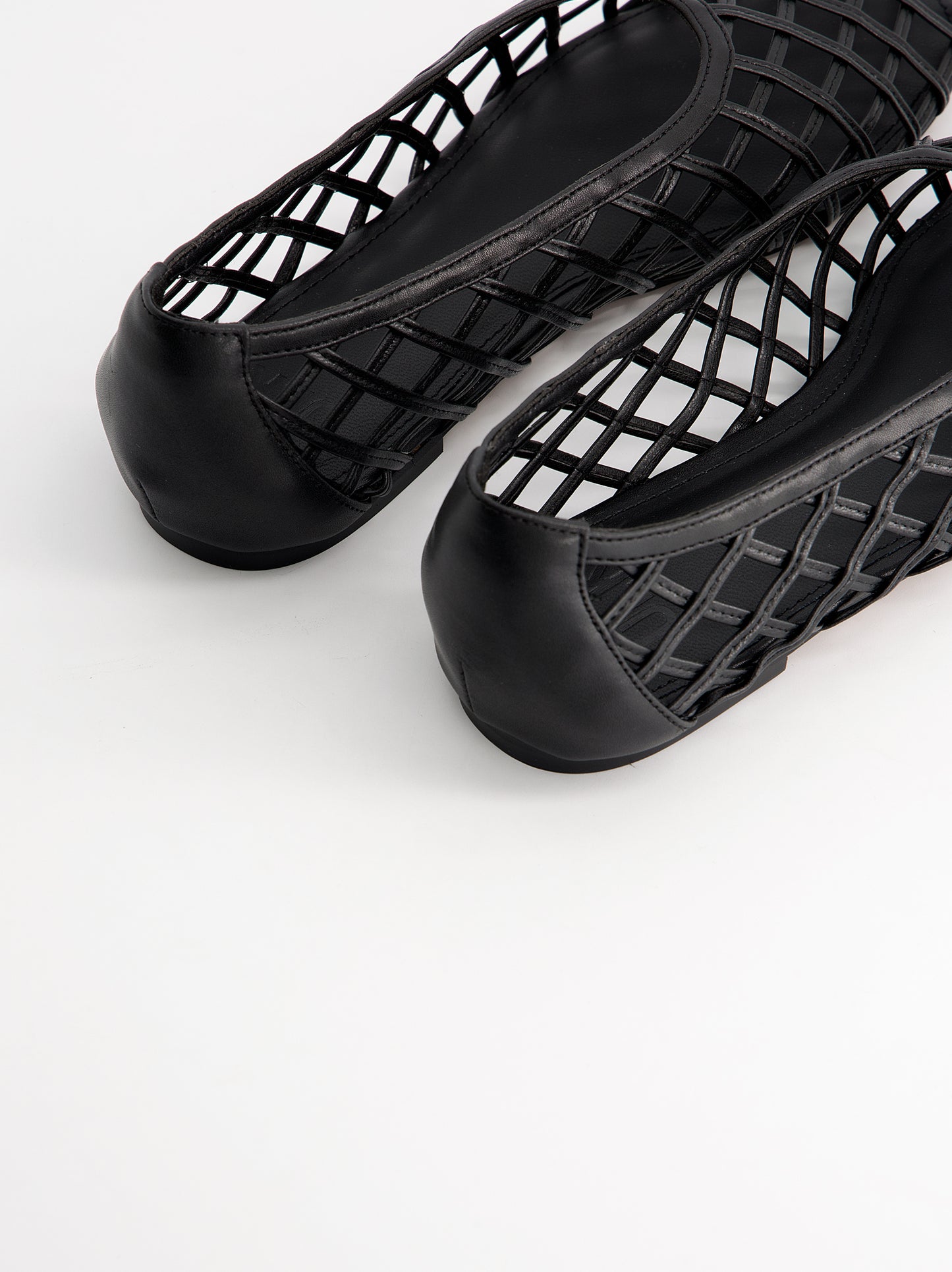 Bailarinas de rejilla efecto piel - Grava