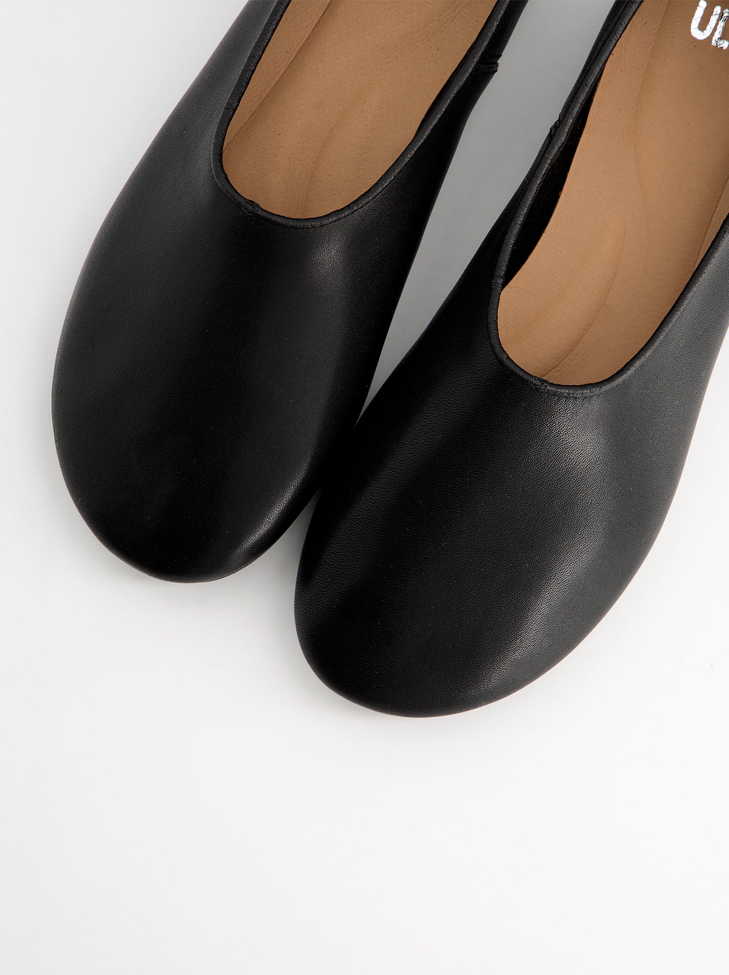 Bailarinas slipper de corte guante en piel - Luba