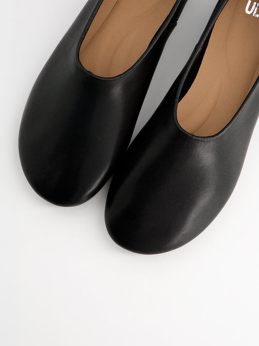 Bailarinas slipper de corte guante en piel - Luba
