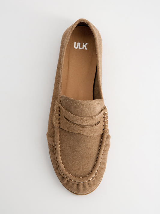 Mocasines de ante tono arena - Kassai