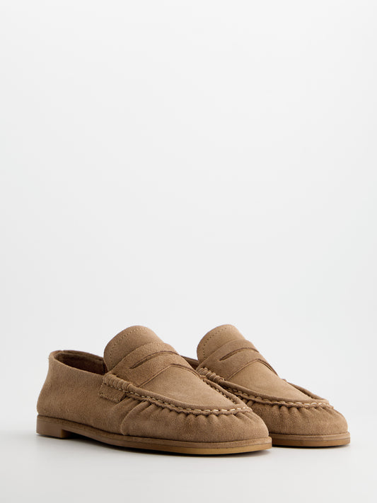 Mocasines de ante tono arena - Kassai